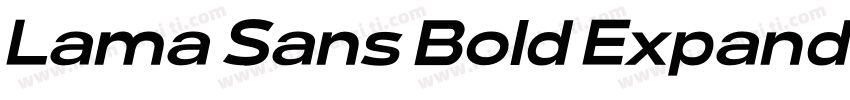 Lama Sans Bold Expanded字体转换